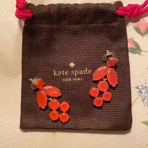 Kate Spade Pink Coral Glass Earrings